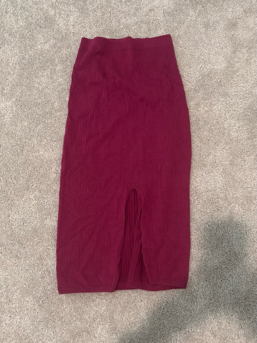 Free People skyline Ribbed Midi Skirt